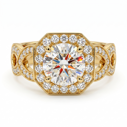 2.00ct Round Cut Lab-Grown Engagement Ring