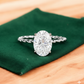 2.590 ct Oval cut Lab Grown Diamond Engagement Ring