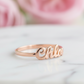 14K Solid Gold Personalized Name Ring – Custom Jewelry