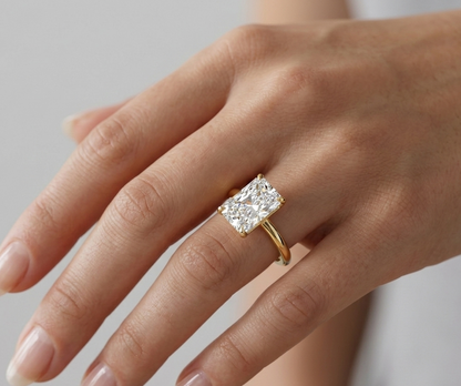 2.00 Ct Radiant Cut Lab Grown Diamond Solitaire Ring