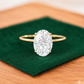 2.614 ct Oval Lab grown Diamond solitaire Engagement Ring
