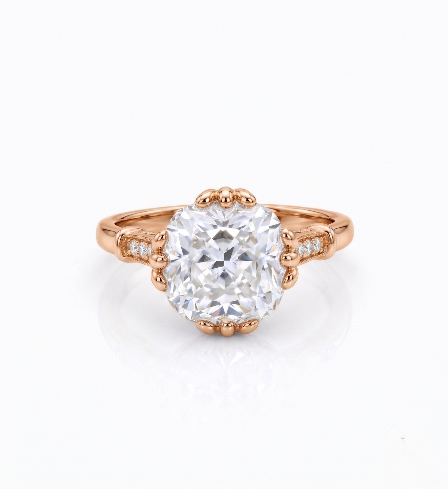 3.50 CT Cushion Cut Lab-Grown Diamond Engagement Ring