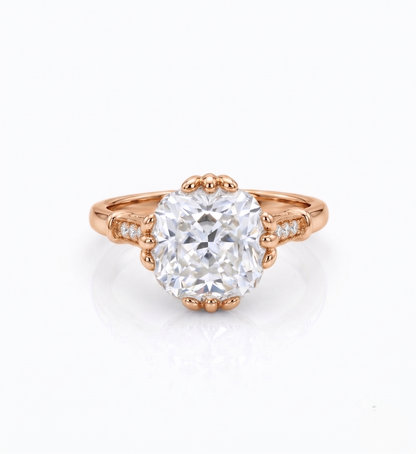 3.50 CT Cushion Cut Lab-Grown Diamond Engagement Ring