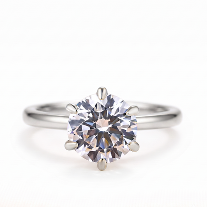 2.00ct Round Cut Solitaire Lab-Grown Engagement Ring