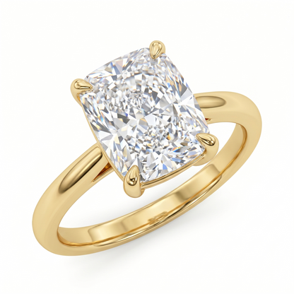 2.00ct  Rectangular Cushion Cut Lab-Grown Engagement Ring