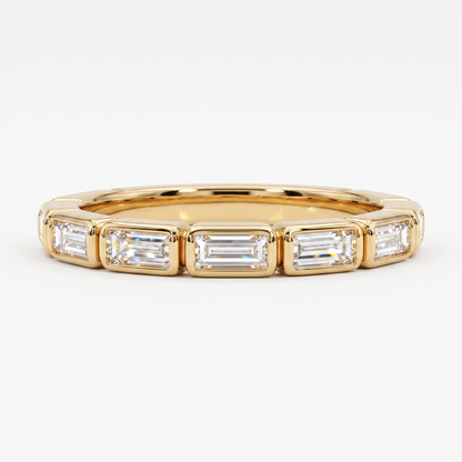 baguette and diamond band​

