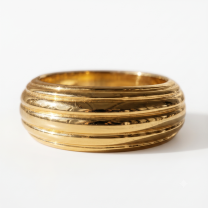 14K Solid Gold Band Ring – Minimalist Gold Wedding Band
