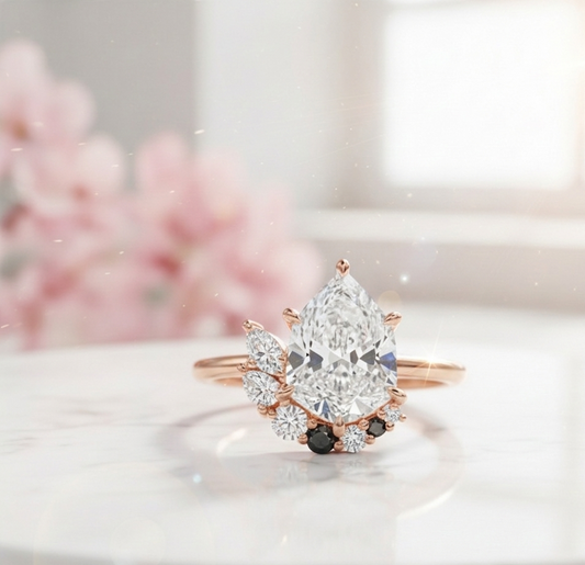 1.550ct Pear Cut Lab-Grown Diamond Engagement Ring