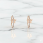 Star Lab Grown Diamond Hoop Earrings