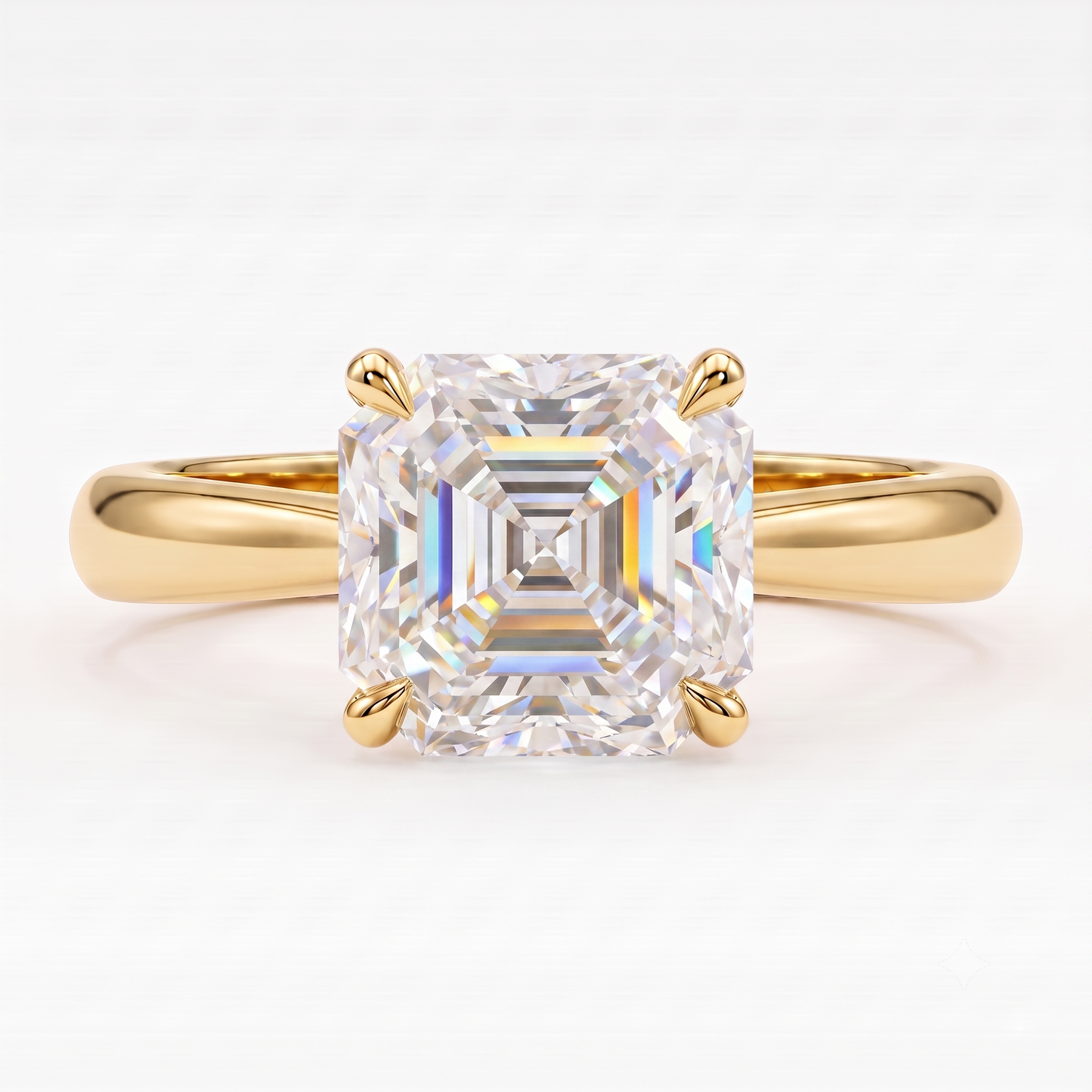asscher cut diamond ring​

