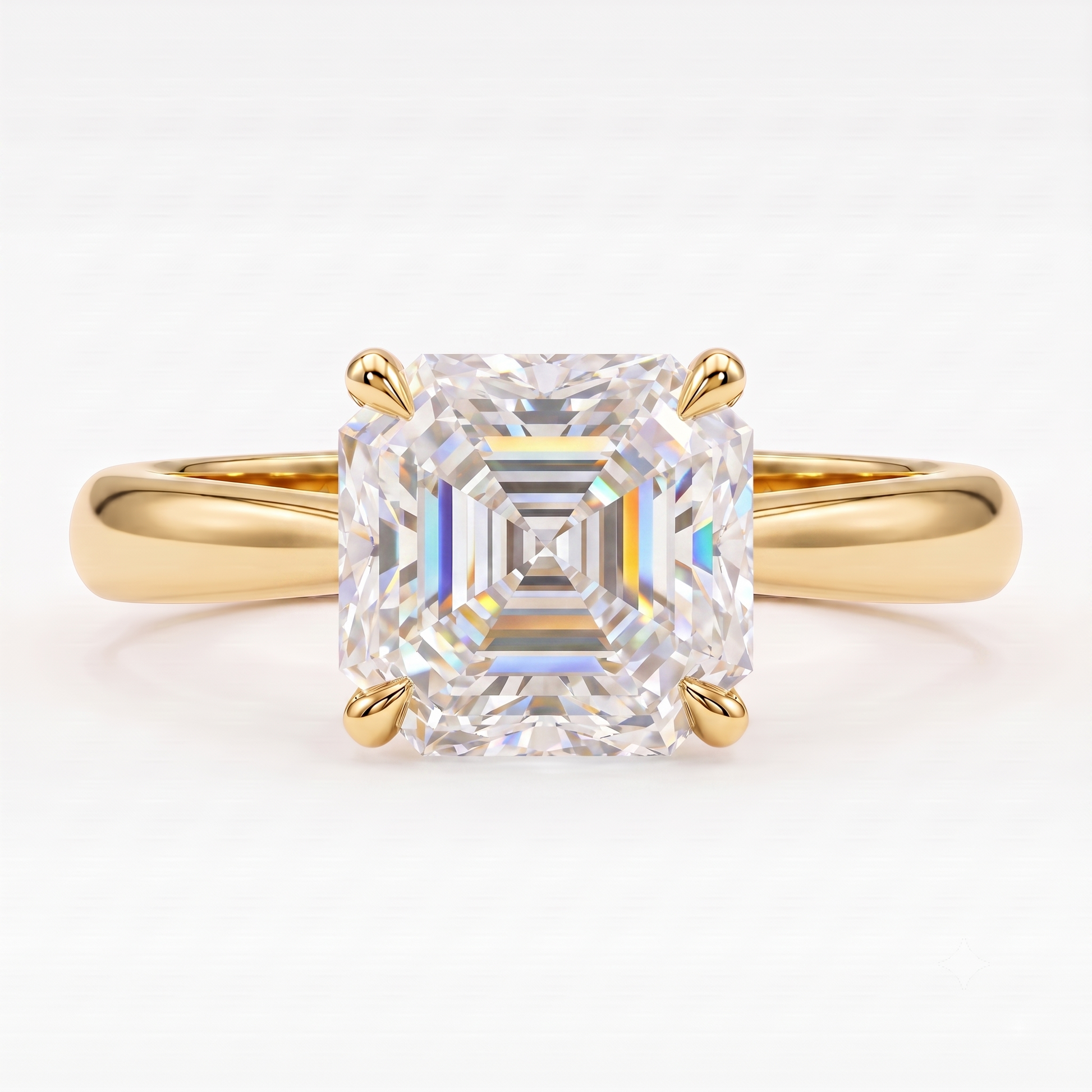 asscher cut diamond ring​

