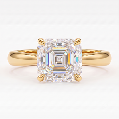 asscher cut diamond ring​

