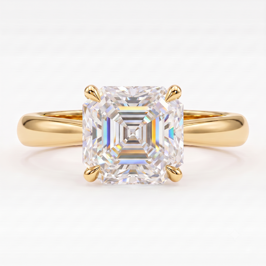 asscher cut diamond ring​

