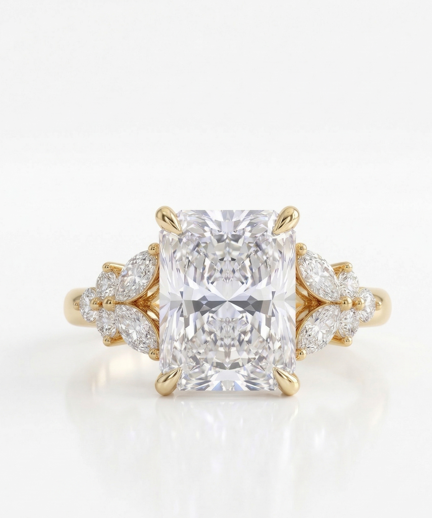 2.50 Ct Radiant Cut Lab-Grown Diamond Engagement Ring