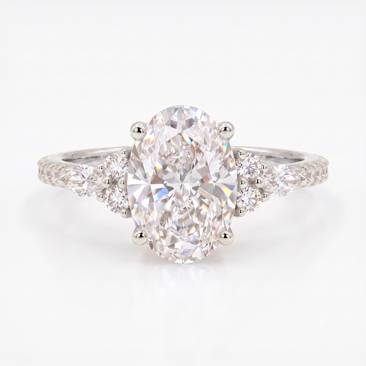 2.00ct Oval Cut 7x9mm Lab-Grown Ring