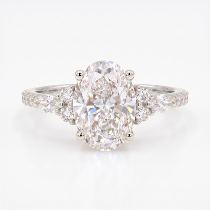 2.00ct Oval Cut 7x9mm Lab-Grown Ring