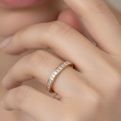 0.250Ct 1.20mm Princess Cut Lab-Grown Ring