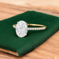 2.680 ct Oval Shaped Lab Grown Diamond Engagement Ring