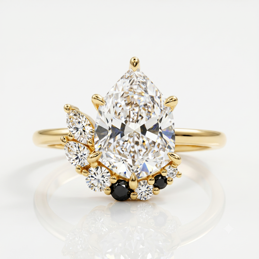 1.550ct Pear Cut Lab-Grown Diamond Engagement Ring