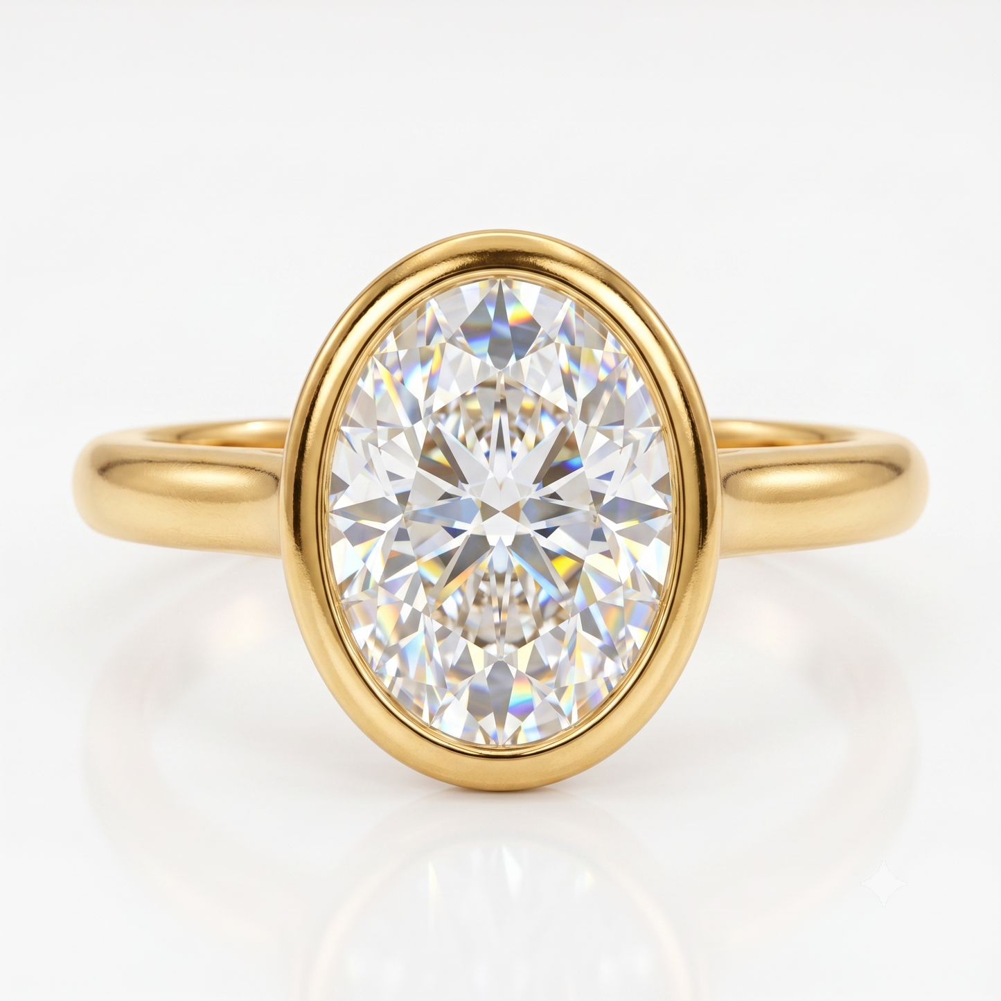 1.25 Ct Oval-Cut Lab Diamond Ring – Rose Gold Solitaire Elegance