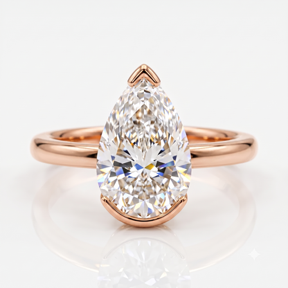 1.25 ct Pear Lab-Grown Engagement Ring - Elegant Solitaire