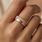 0.13 Ct Lab-Grown Diamond Line Wedding Band – 14K Gold