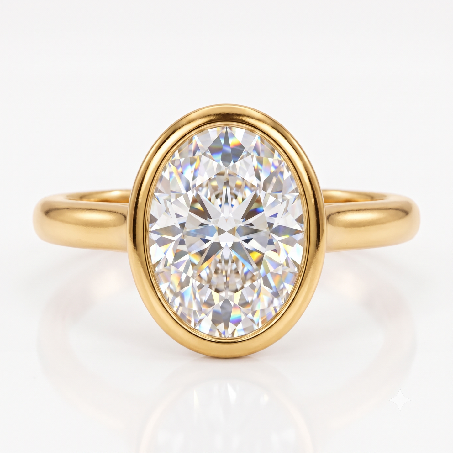 1.25 Ct Oval-Cut Lab Diamond Ring – Rose Gold Solitaire Elegance