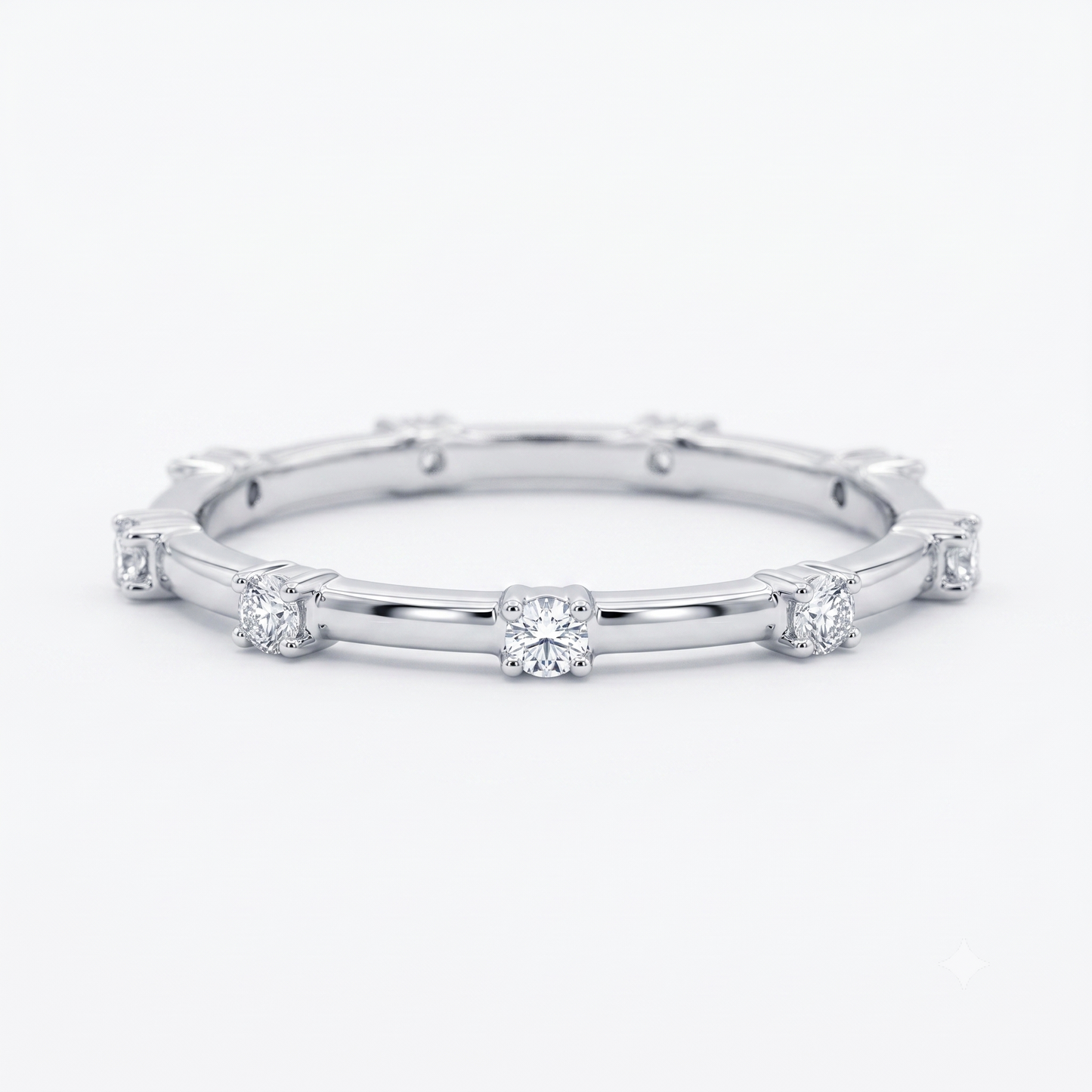 0.050Ct Lab Grown Diamond Eternity Ring, Diamond Wedding Band