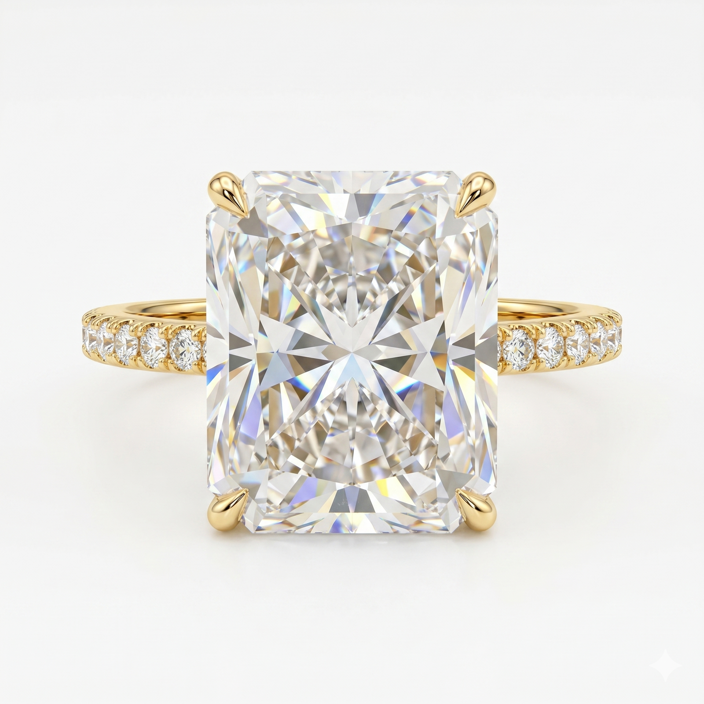 5.00 CT Radiant Cut Solitaire Lab-Grown Engagement Ring