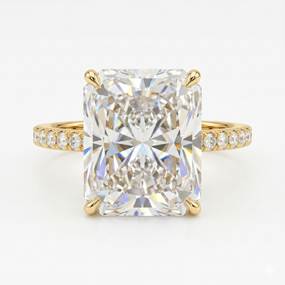 5.00 CT Radiant Cut Solitaire Lab-Grown Engagement Ring