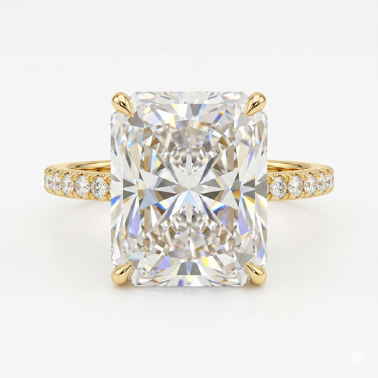 5.00 CT Radiant Cut Solitaire Lab-Grown Engagement Ring