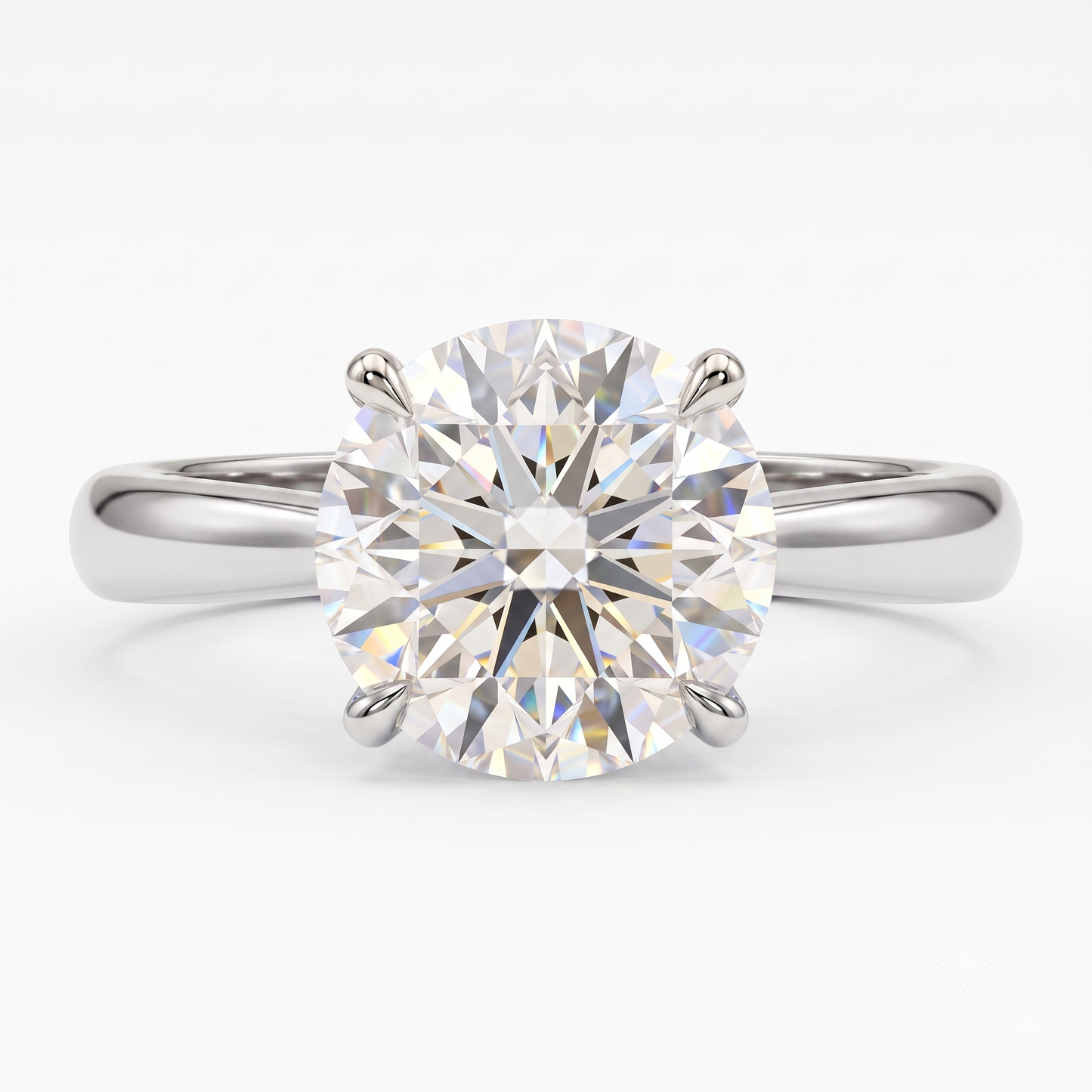 2.00ct Round Cut Lab Grown Diamond Solitaire Engagement Ring