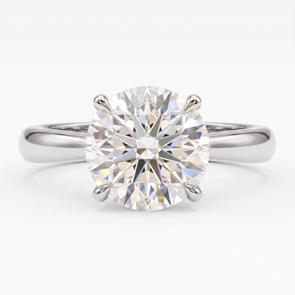 2.00ct Round Cut Lab Grown Diamond Solitaire Engagement Ring