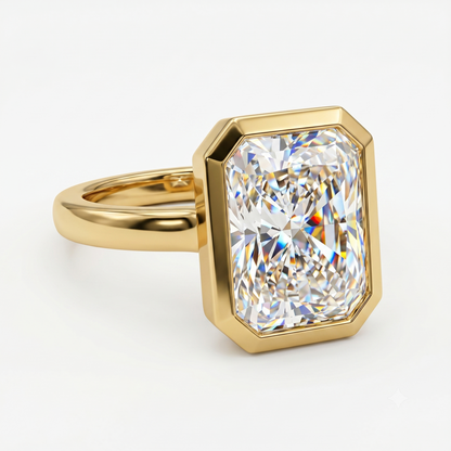 2.00CT Radiant Cut Lab-Grown Solitaire Ring