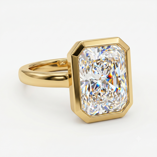 2.00CT Radiant Cut Lab-Grown Solitaire Ring