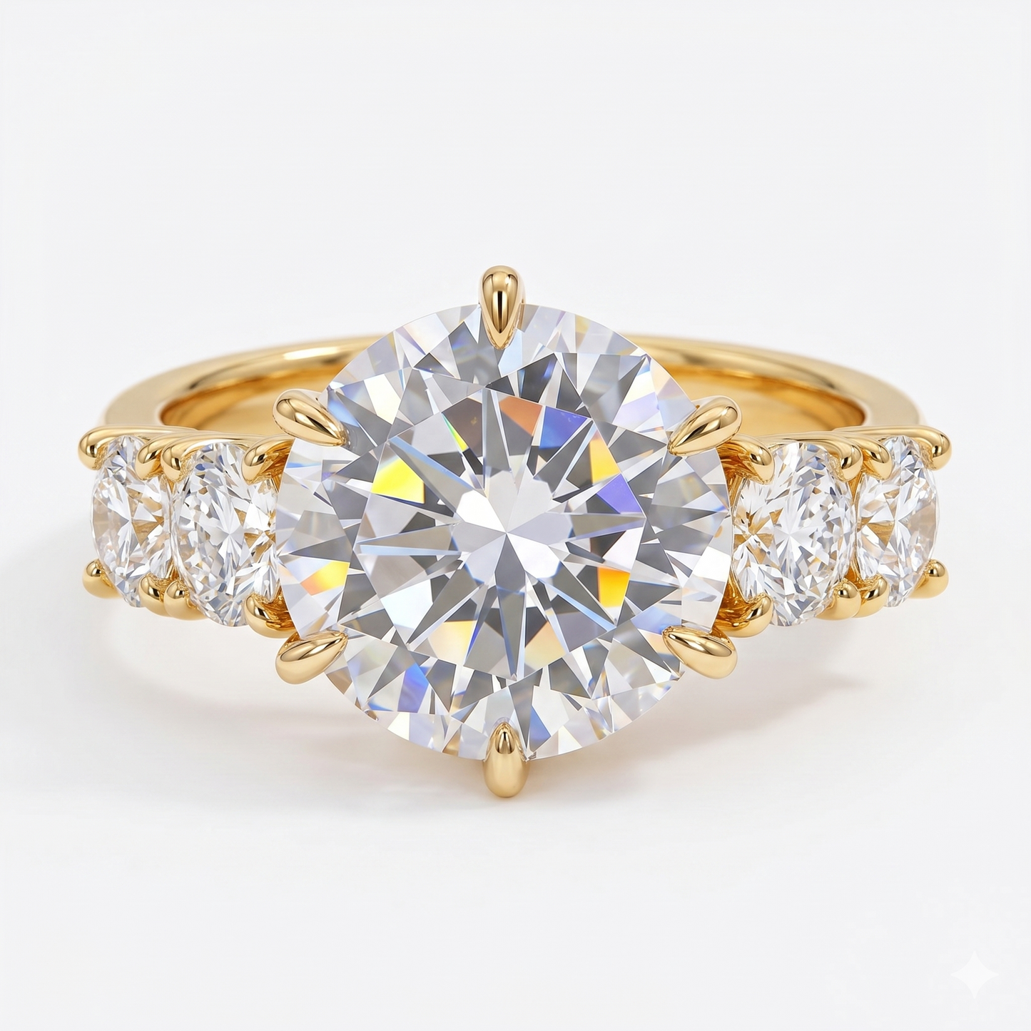 2.00ct Round Cut Paved Lab-Grown Engagement Ring
