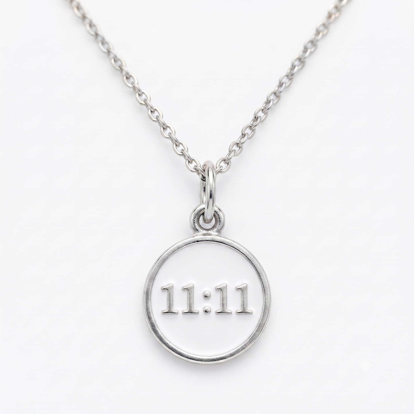 11:11 Angel Number Pendant Necklace, Manifestation Necklace 14K Gold