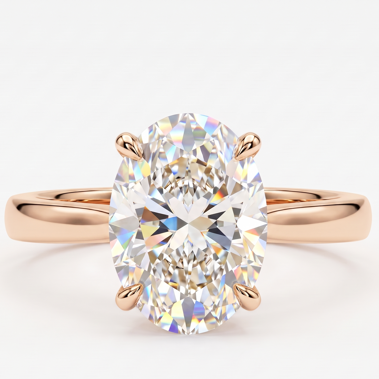 classic oval engagement ring