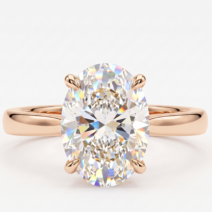 classic oval engagement ring