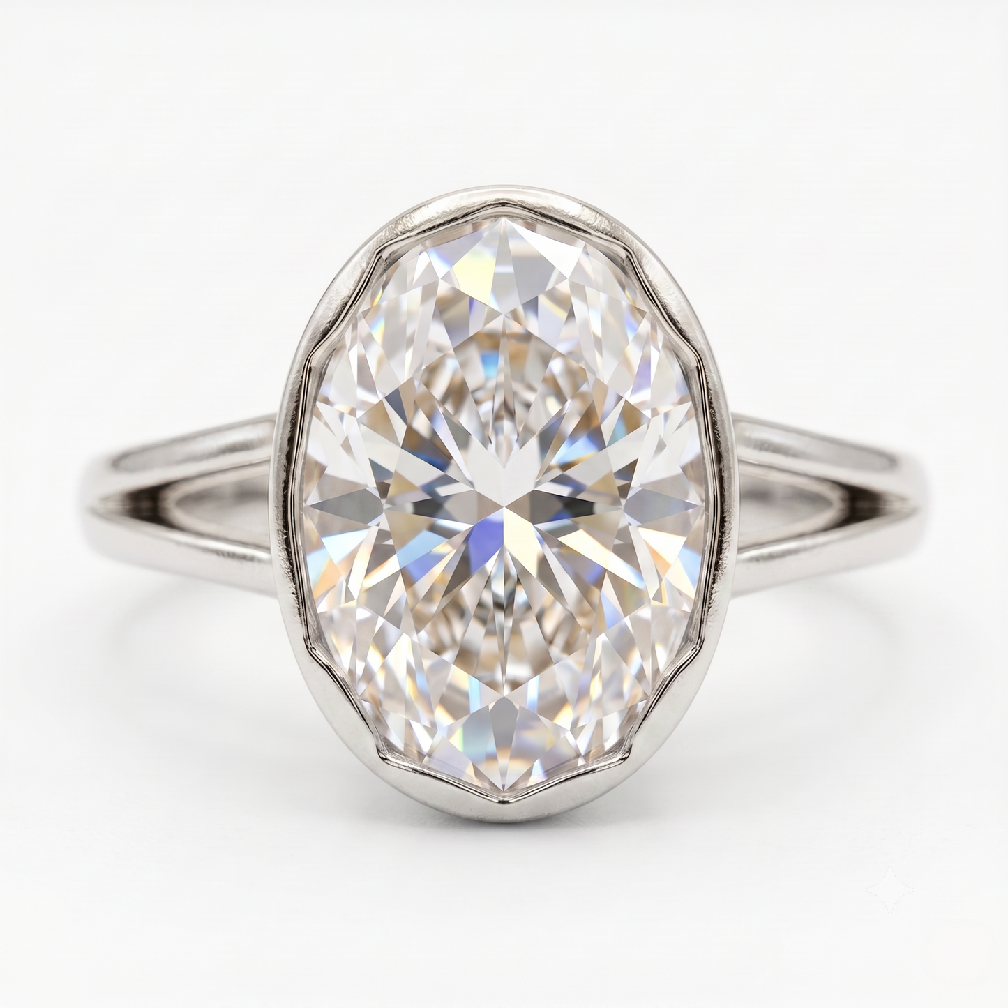 3.00 Ct Oval Cut Lab-Grown Engagement Ring
