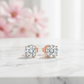 1/2ct Lab Grown Diamond Stud Earrings • 14K Yellow Gold Dainty Solitaire Earrings