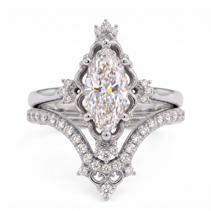 antique marquise diamond engagement rings​

