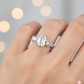 1.6CT Emerald Cut Lab Grown Diamond Engagement Ring