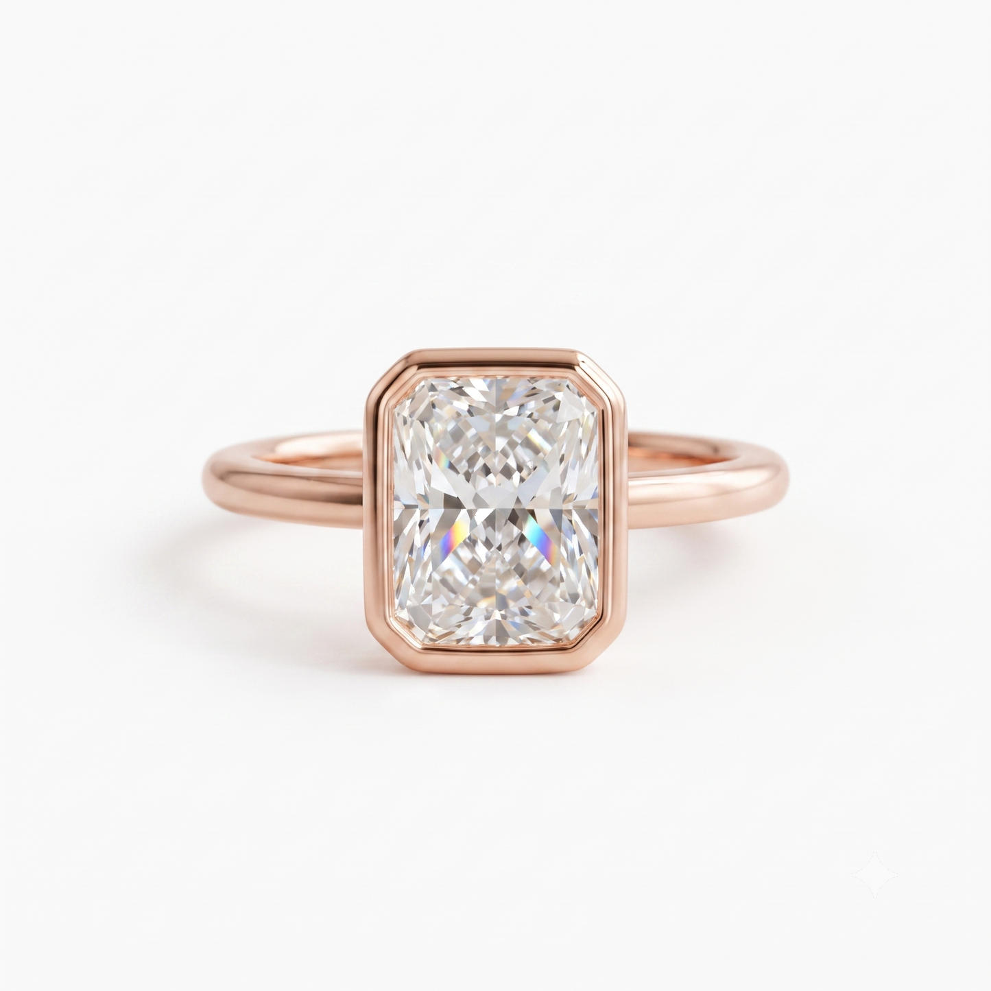 3.00ct Radiant Cut Lab-Grown Solitaire Ring