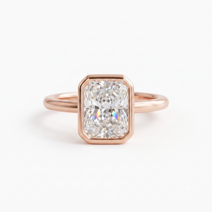 3.00ct Radiant Cut Lab-Grown Solitaire Ring