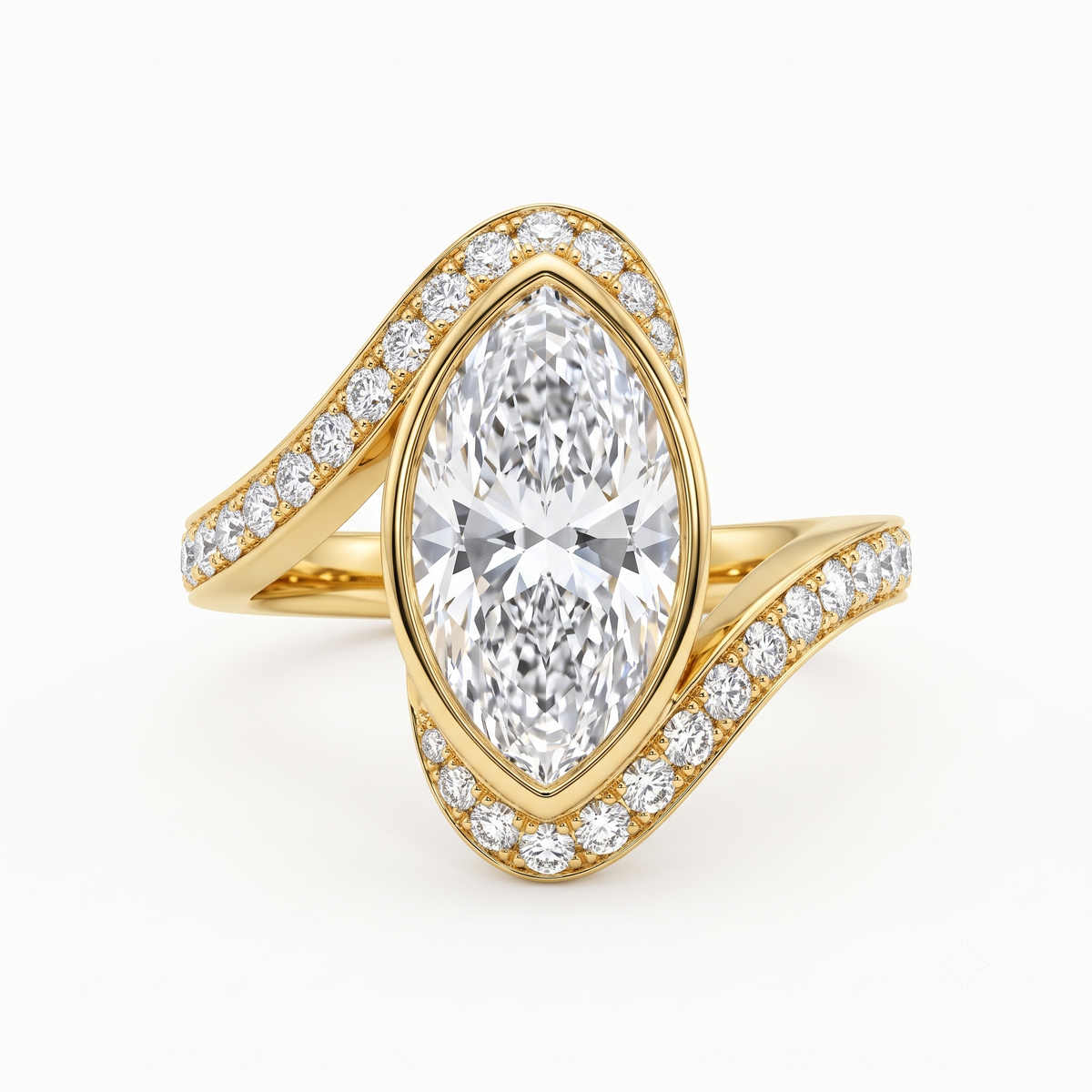 marquise halo engagement ring​

