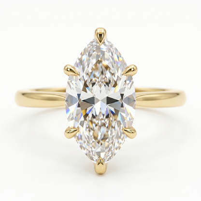 2.00 Carat Lab Grown Diamond Marquise Engagement Ring IGI certified