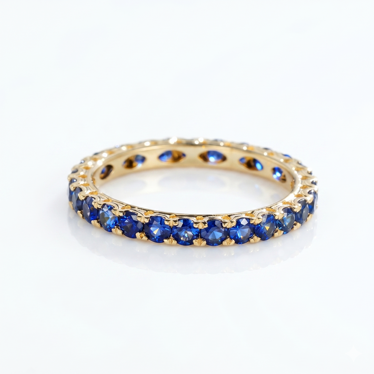 1.20ct Full eternity Sapphire wedding band