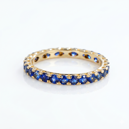1.20ct Full eternity Sapphire wedding band