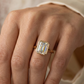 emerald cut engagement ring diamond​

